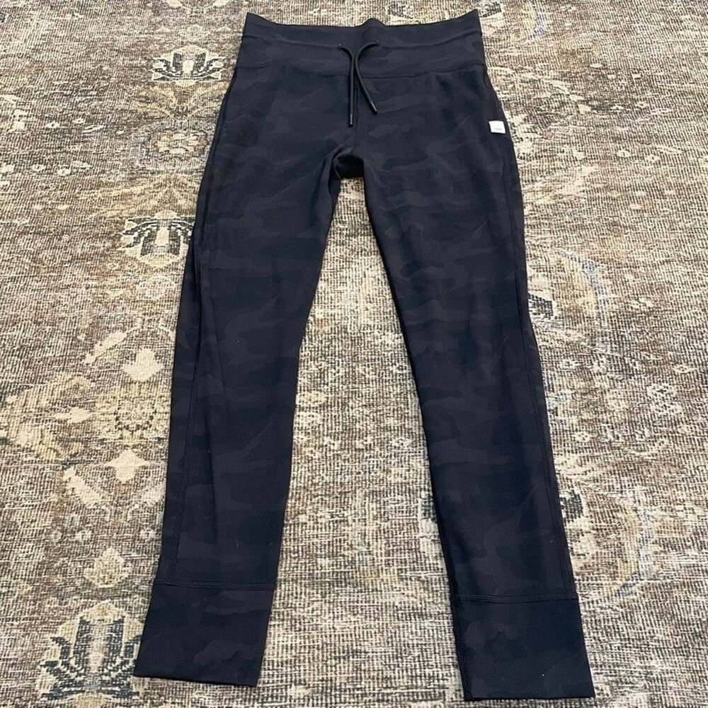 Vuori Black Daily Camo Jogger Pants Womens S Drawstring Athletic Performance